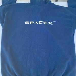 SpaceX Hoodie Mens 2 X-Large Full Zip Long Sleeve Sweatshirt